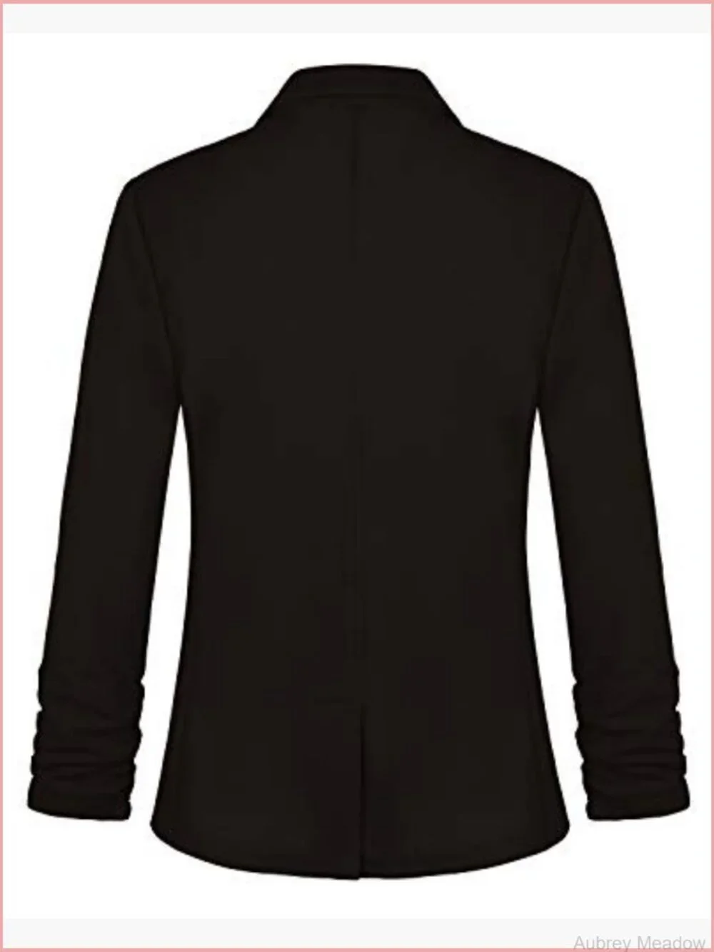 3/4 Sleeve Blazer One Button Office Work Blazer with Pockets Women's Suit Jacket